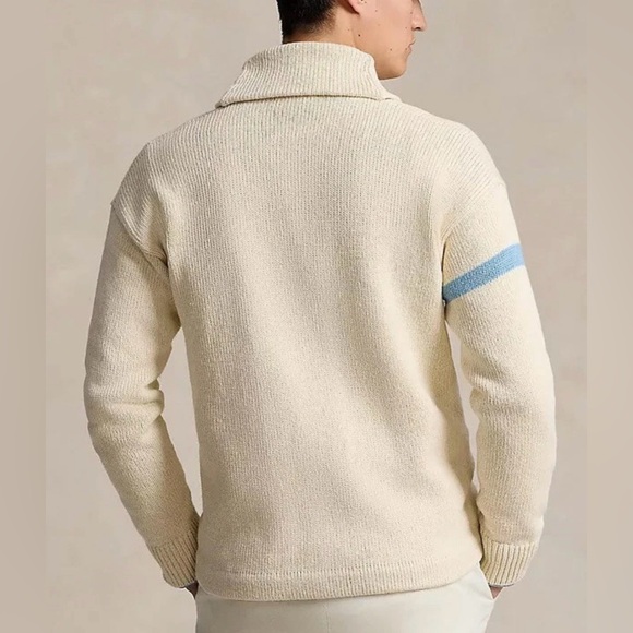 Polo Ralph Lauren Regular Fit Letterman Cardigan - Picture 2 of 8